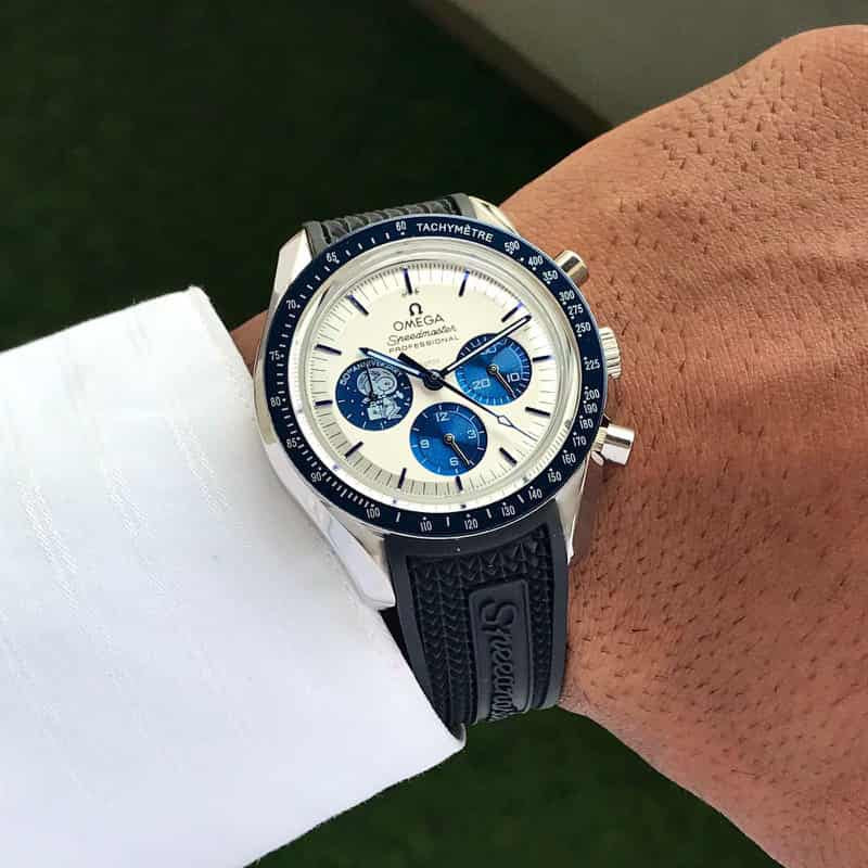 Omega Apollo 50th Anniversary Black Rubber Strap Limited Edition Men’s Watch
