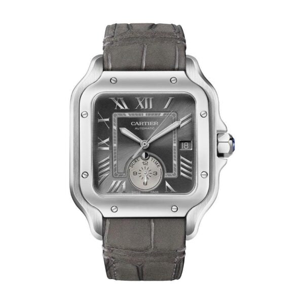 Cartier De Santos Dual Time Grey Premium Automatic Men’s Watch