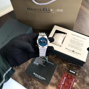Maurice Lacroix Aikon Quartz 40mm Authentic Stainless Steel Blue Dial