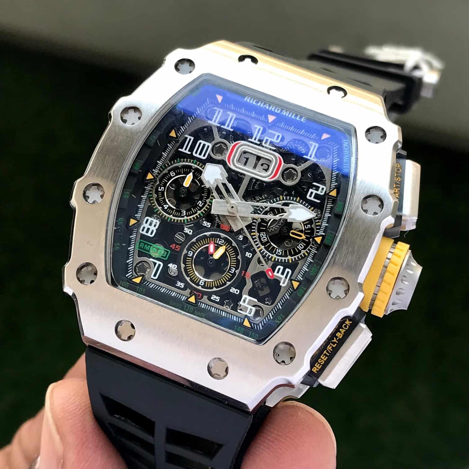 Richard Mille RM 011-03 Premium Automatic Flyback Master Quality Mens Watch — zoomed view
