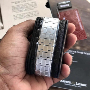 Maurice Lacroix Aikon Quartz 40mm Authentic Stainless Steel Black Dial