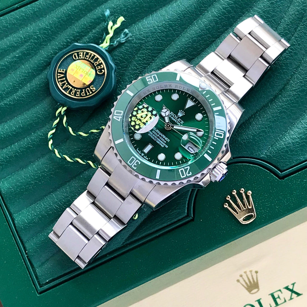 Rolex Submariner Hulk Limited Edition Silver Tone Green Dial Japanese Master Quality Automatic Men’s Watch