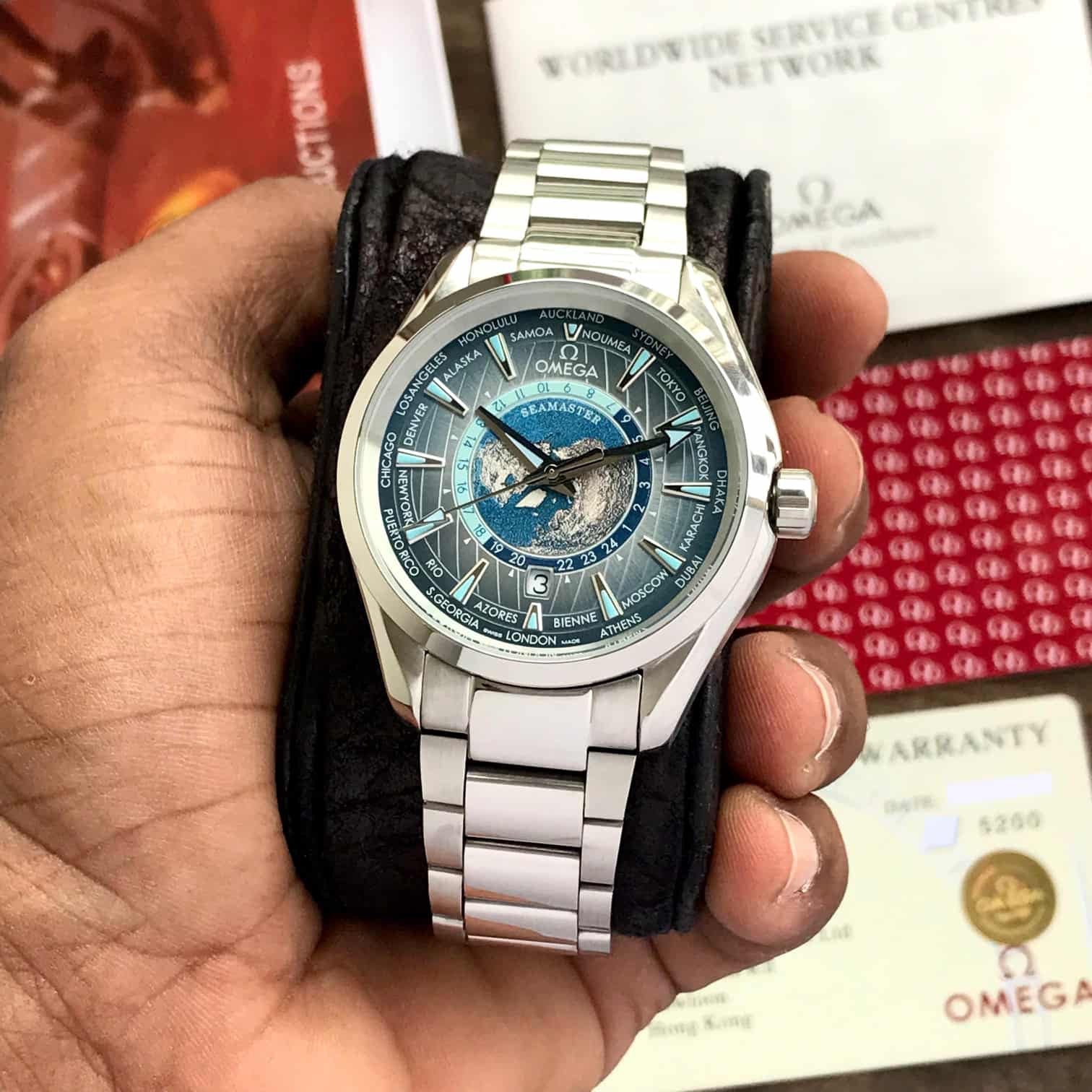 Omega Aqua Terra World Map Dial Seamaster Limited Edition – Imported A