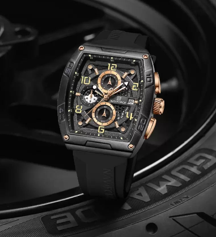 NAVIFORCE NF8052 BRGB – Bold &amp; Functional Men's Watch — zoomed view