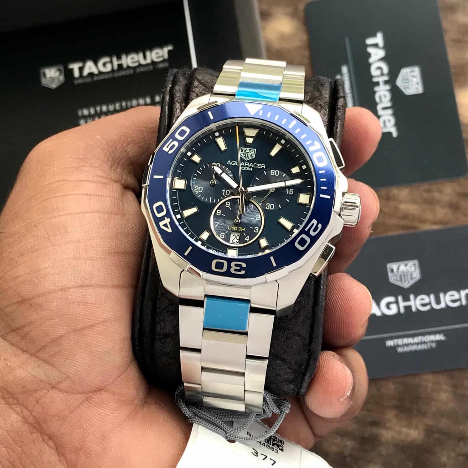 Tag Heuer Aquaracer Chronograph Cay111B 100% Authentic Quality — zoomed view