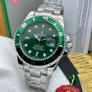 Rolex Submariner Green & Sliver Model Premium Quatz