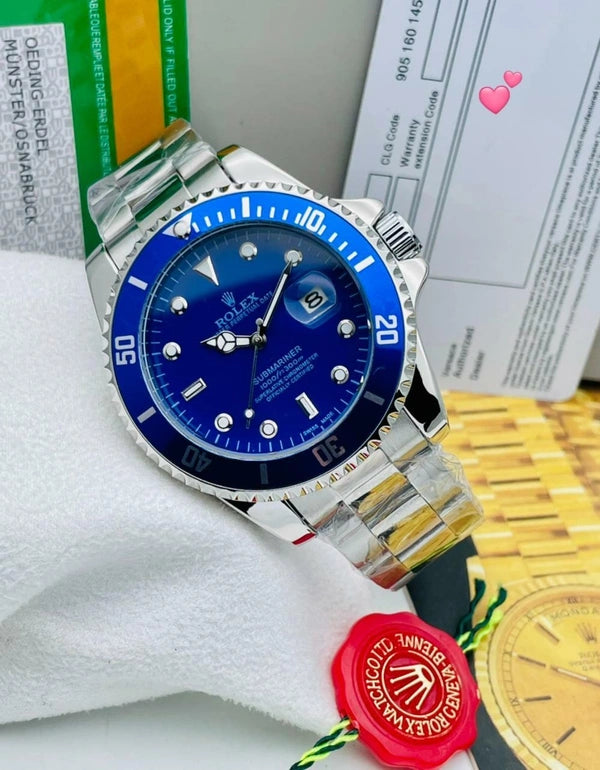 Rolex Submariner Blue & Sliver Model Premium Quatz