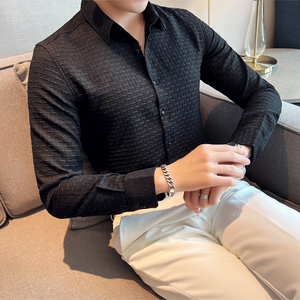 Black Checks Structured Premium Shirt