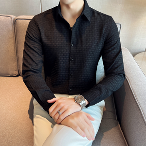 Black Checks Structured Premium Shirt