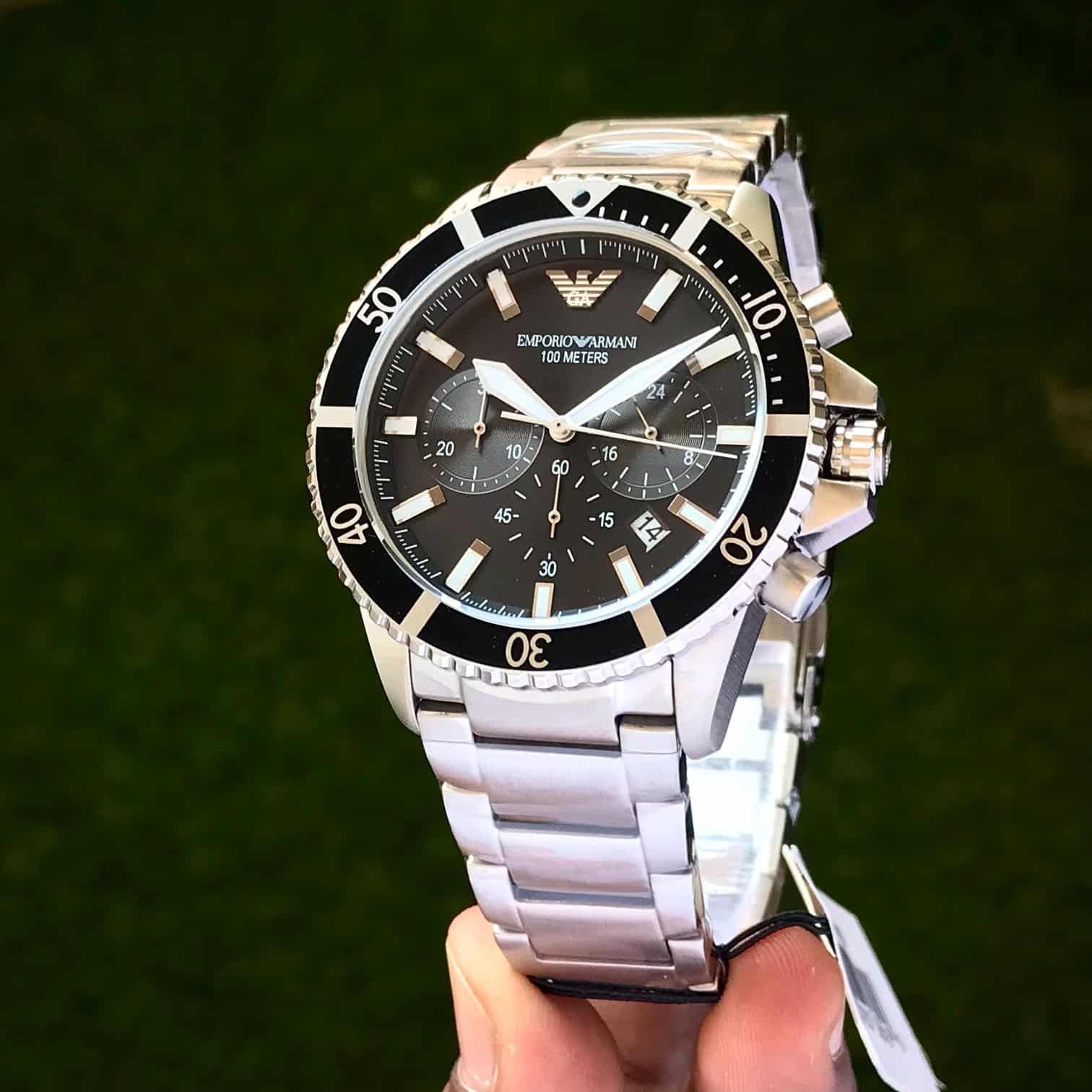 Emporio Armani AR11360 Chronograph’s Black Dial Mens Watch — zoomed view