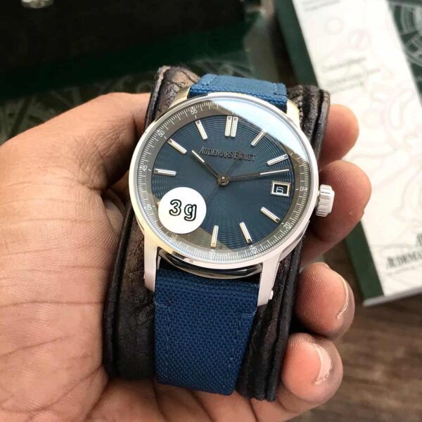 Audemars Piguet Code 11.59 Swiss ETA Movement Blue Men’s Watch — zoomed view