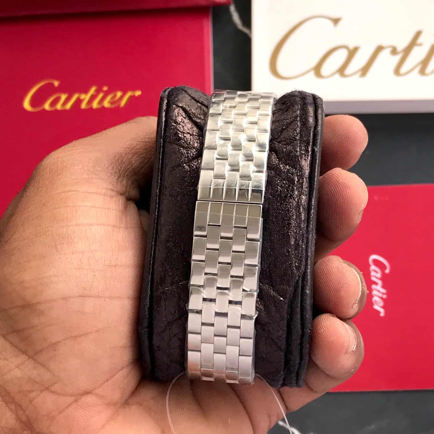 Cartier Panthere De Cartier Silver White Dial Premium Women’s Watch