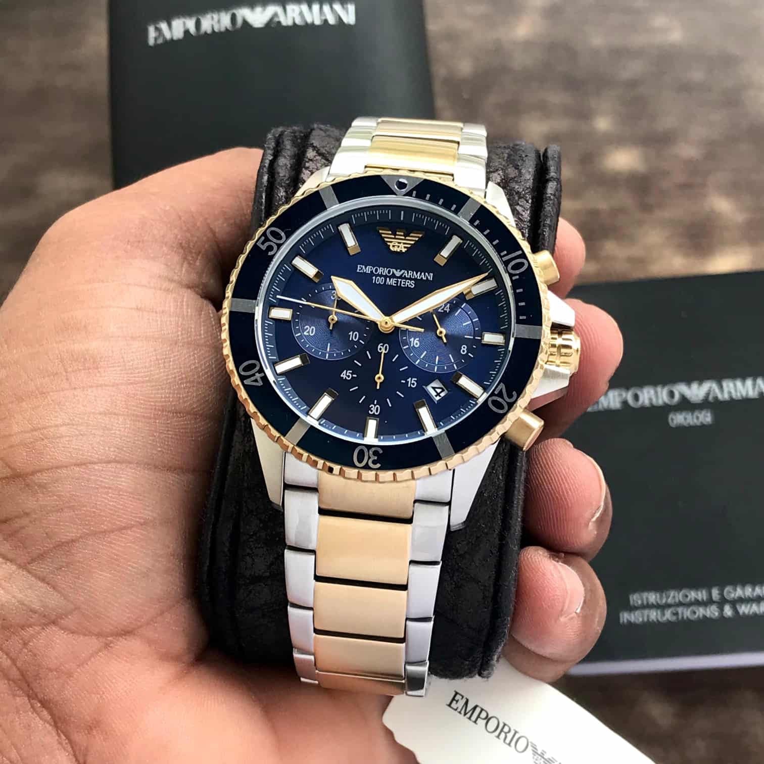 EMPORIO ARMANI AR11362 Chronograph Analog Watch for Men — zoomed view