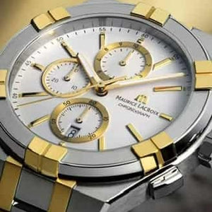 Maurice Lacroix Aikon Authentic Quartz Chronograph Two Tone Mens Watch