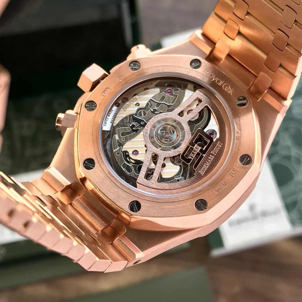 Audemars Piguet Royal Oak 50th Anniversary Chronograph’s Rosegold Green Dial Swiss ETA