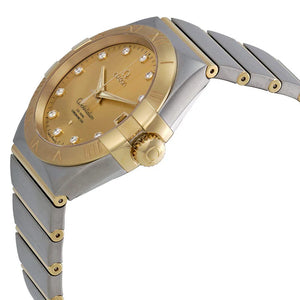 Omega constellation automatic champagne dial men's watch