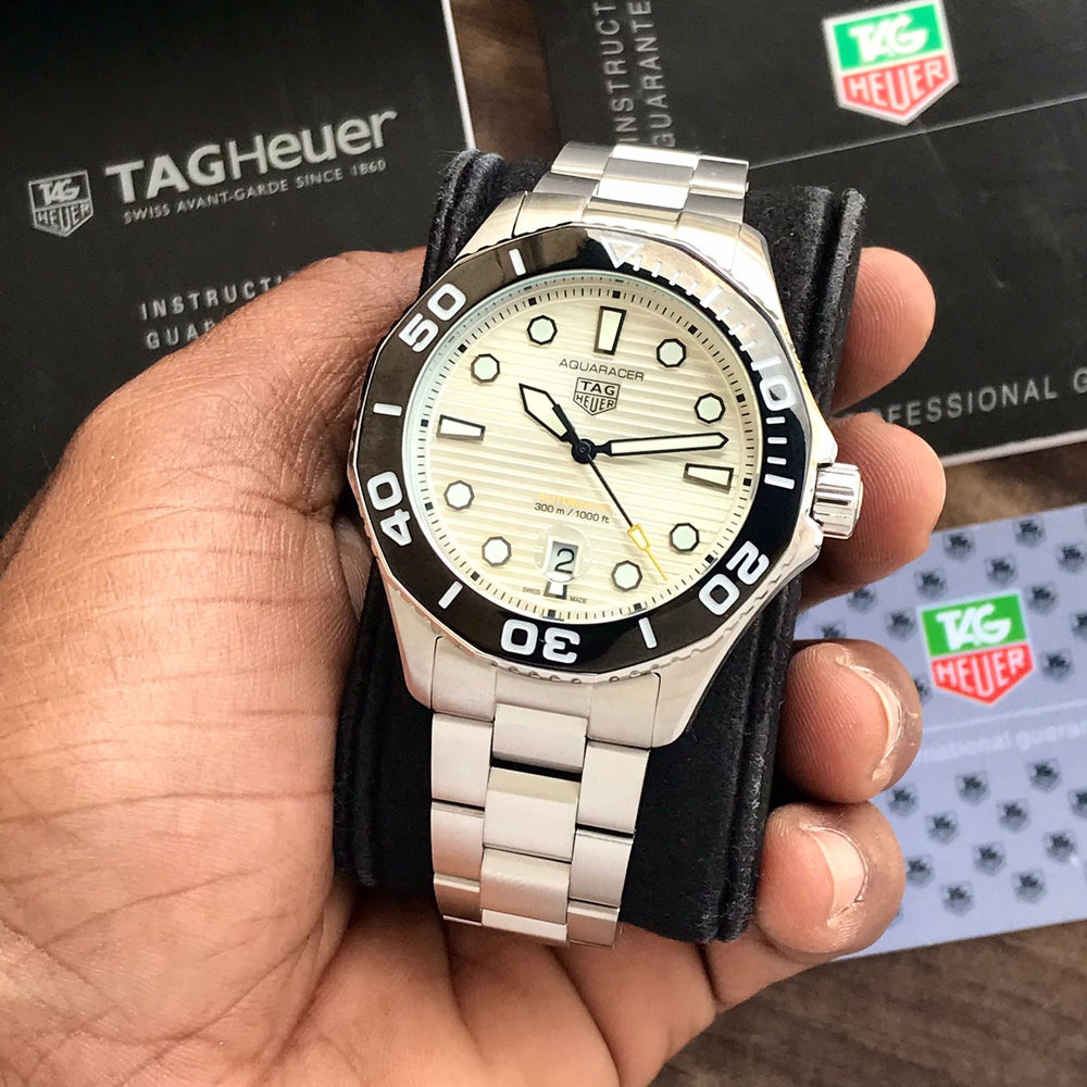 TAG Heuer Carerra AQUARACER White Dial Special Edition Re-Imagines Automatic Mens Watch