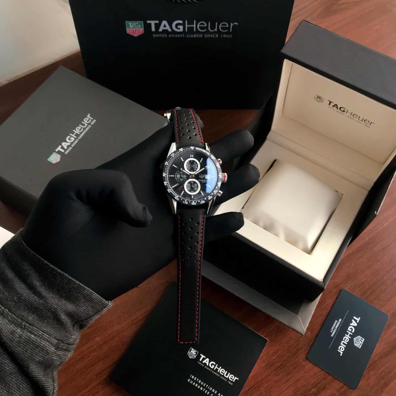 Tag Heuer Calibre 16 Black Dial Chronograph’s Men’s Watch