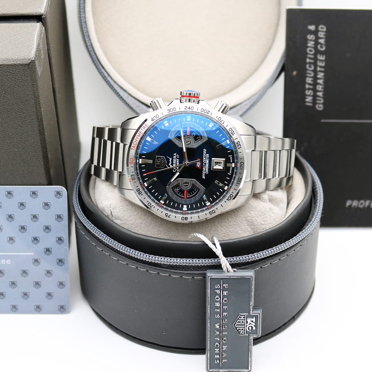 Stainless steel Formal chronograph Analog Watch - For Men TGHur094 — zoomed view