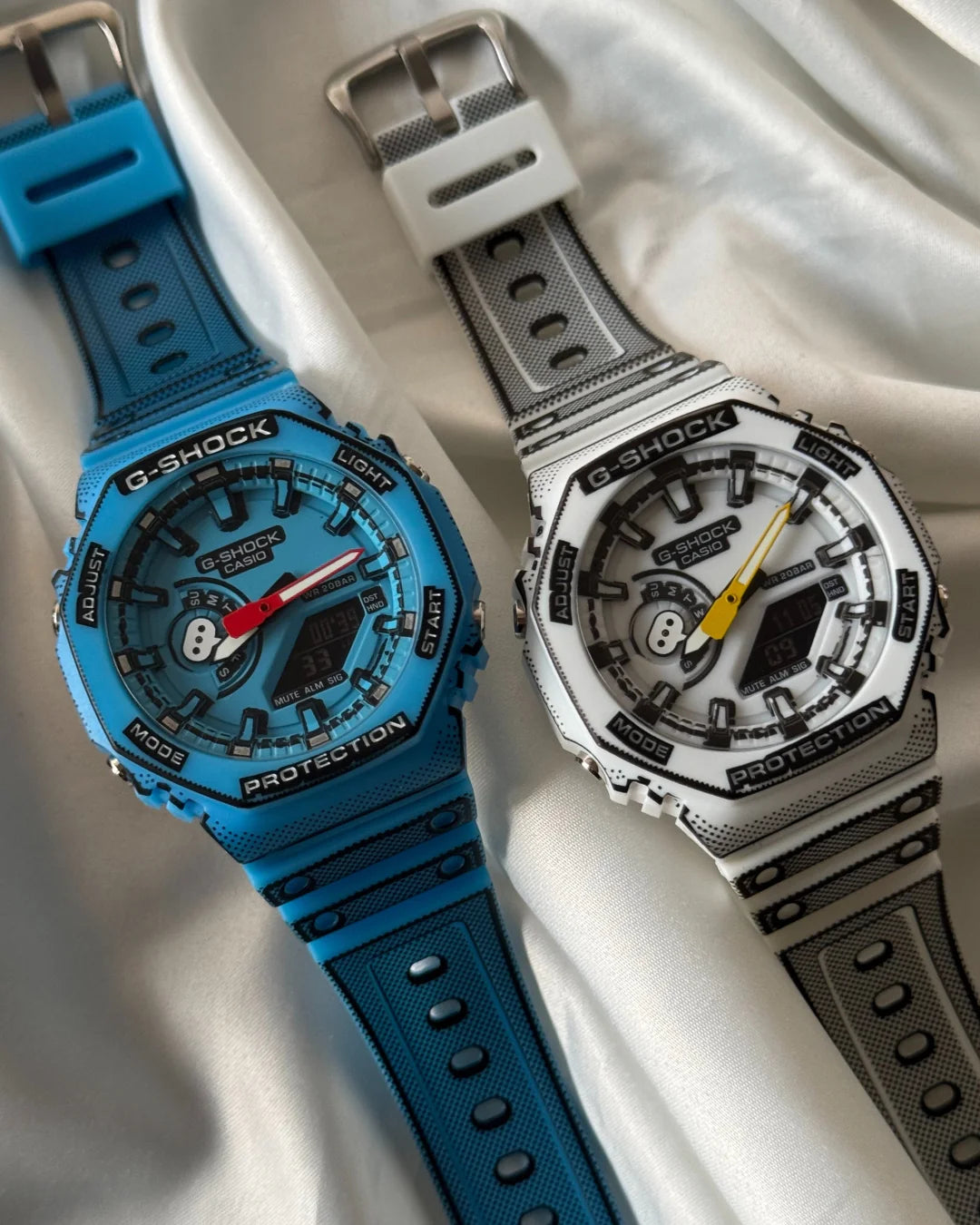 GShock-GA-2100MNG White (Analog Digital Watch)