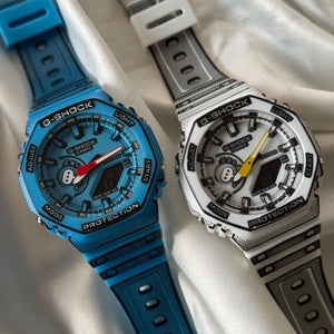 GShock-GA-2100MNG White (Analog Digital Watch)