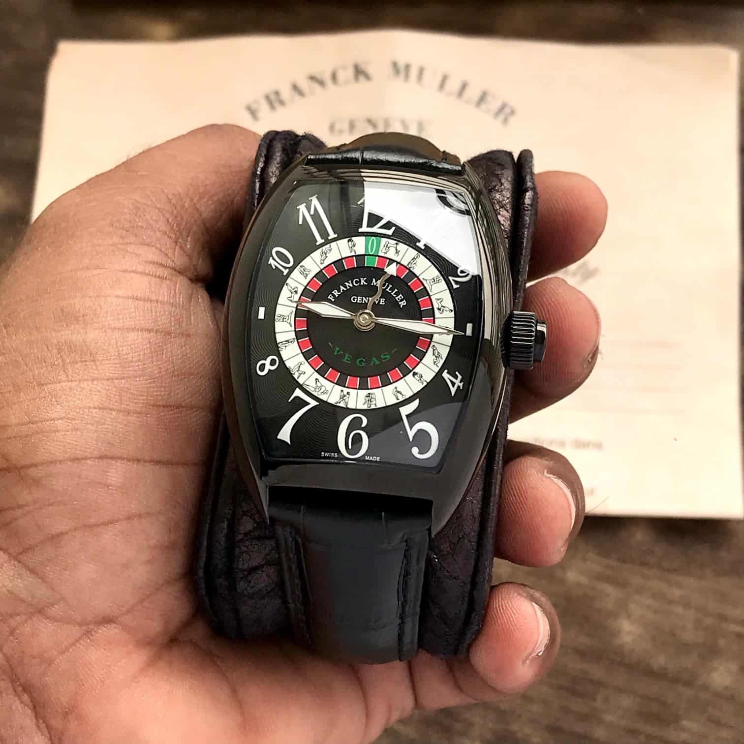 Frank Muller Vegas Casino Table Premium Automatic Mens Watch — zoomed view