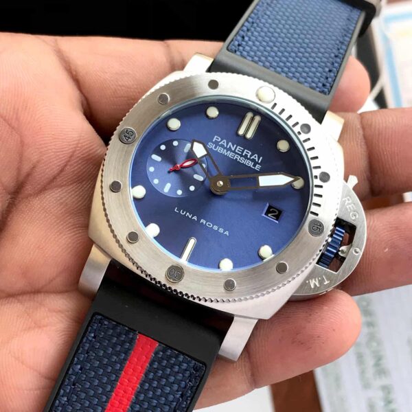 Panerai Submersible 44mm Blue Dial Quaranta Quattro Luna Rossa Boutique Automatic men’s Watch