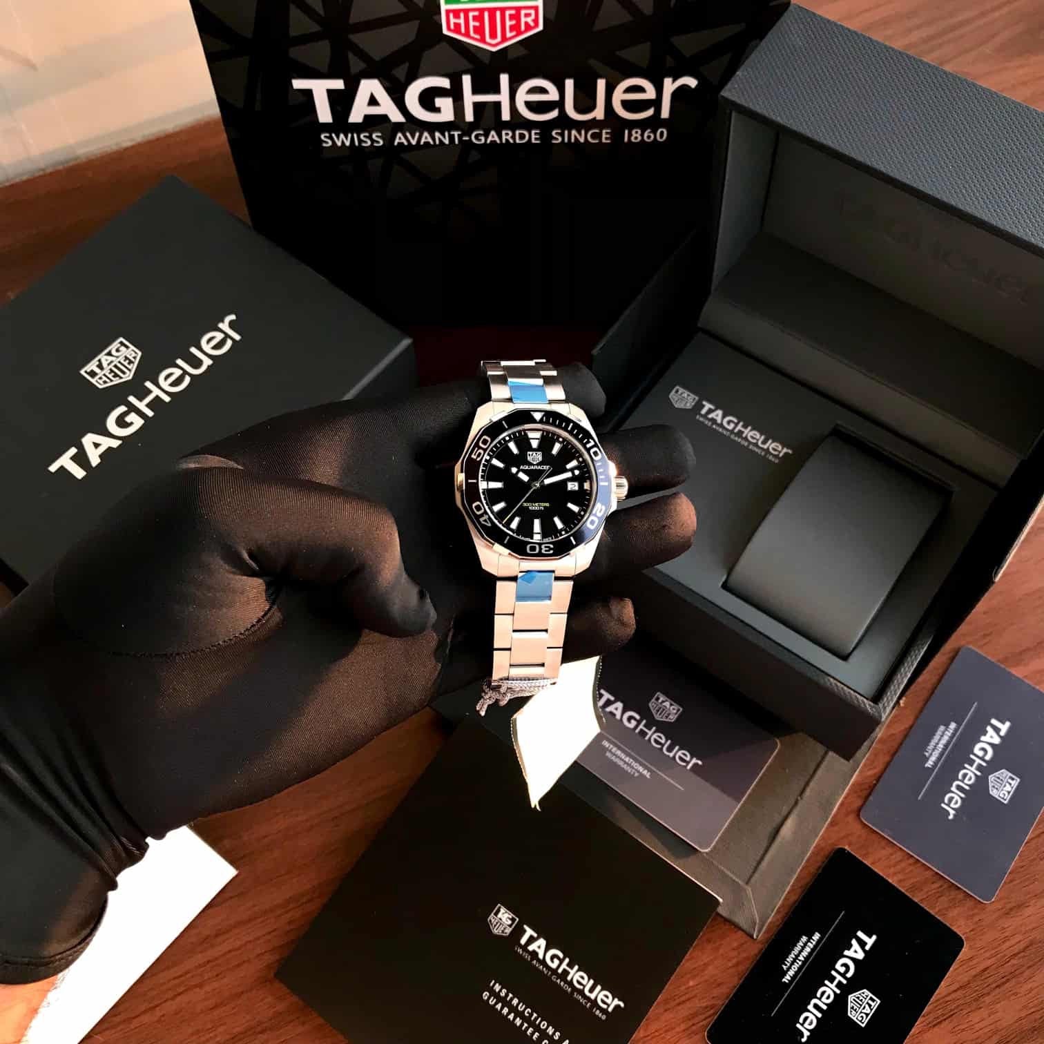 Tag Heuer Aquaracer 300M Quartz Black Dial Mens Watch