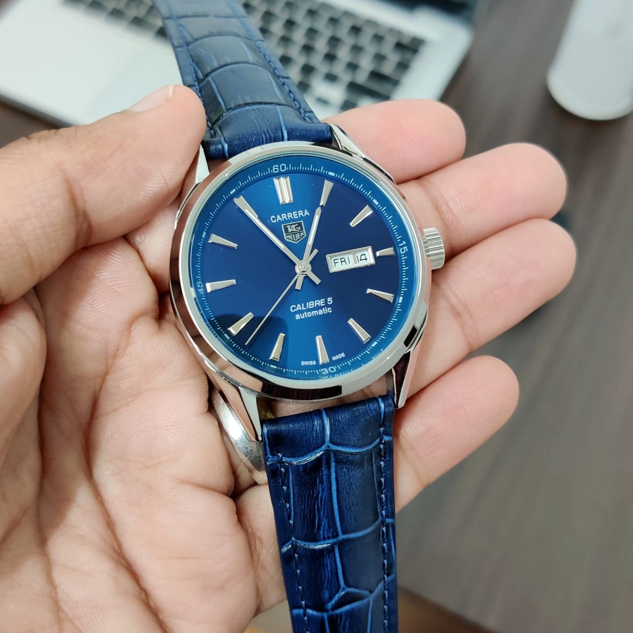 Carrera Automatic Blue Dial Analog Watch - For Men WAR201E.FC6292 — zoomed view
