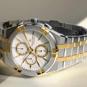 Maurice Lacroix Aikon Authentic Quartz Chronograph Two Tone Mens Watch