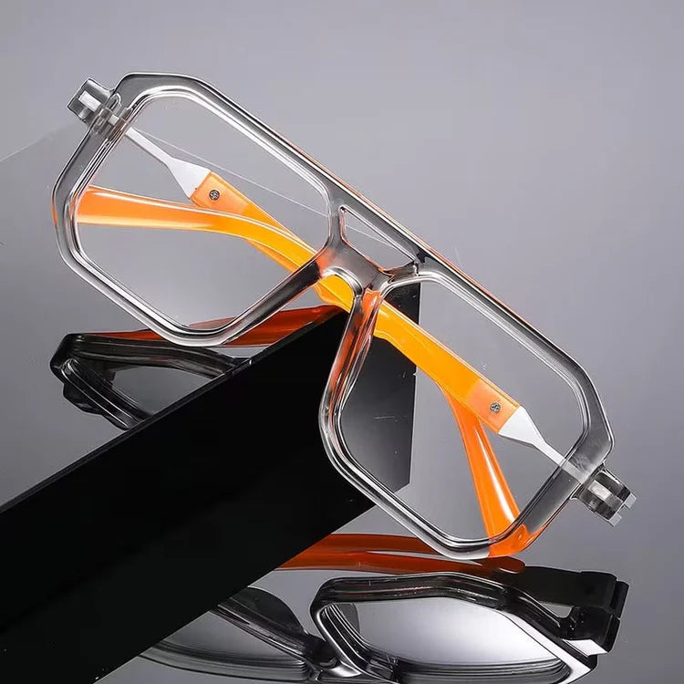 MJ 6125 WHITE GREY TRANSPERANT MENS UV-400 SUNGLASSES