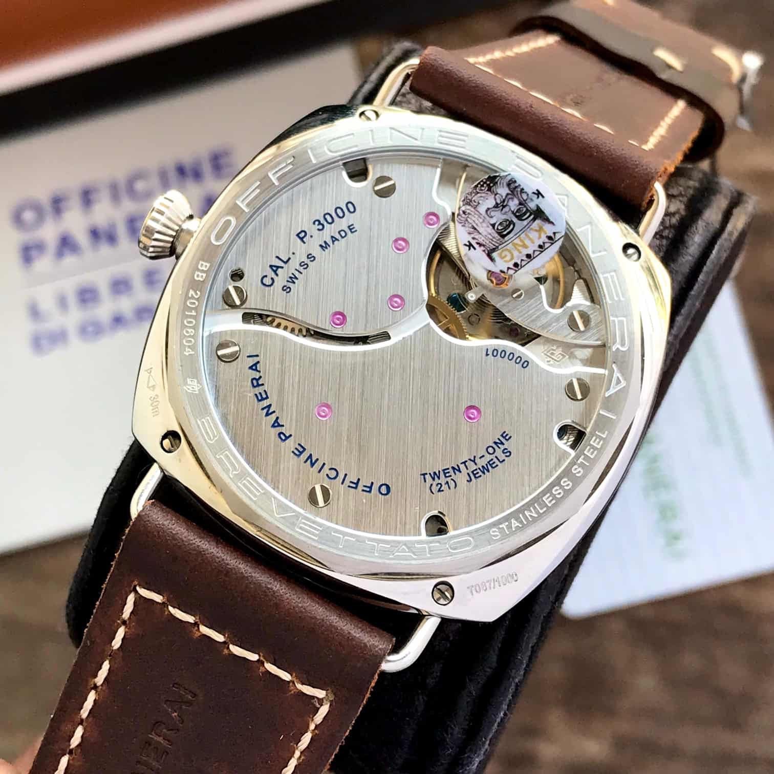 Radiomir Luminor Panerai Swiss Semi ETA Self Winding Automatic Machinery
