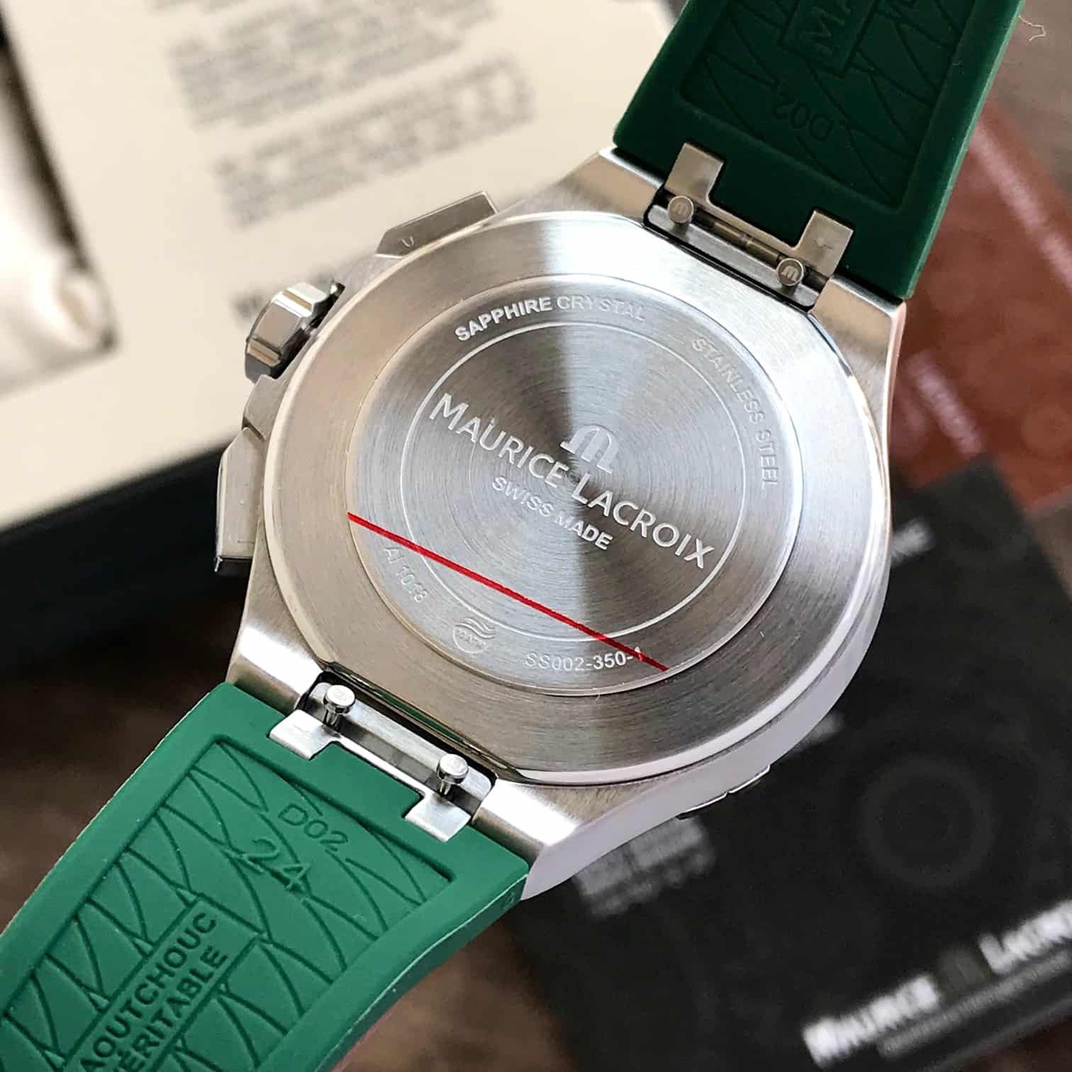 Maurice Lacroix Aikon Quartz Chronograph Green Authentic Mens Watch