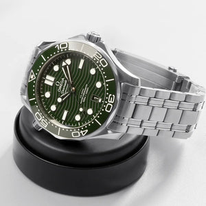 Omega Seamaster Diver 300M Green Dial Steel Bracelet Men's Watch