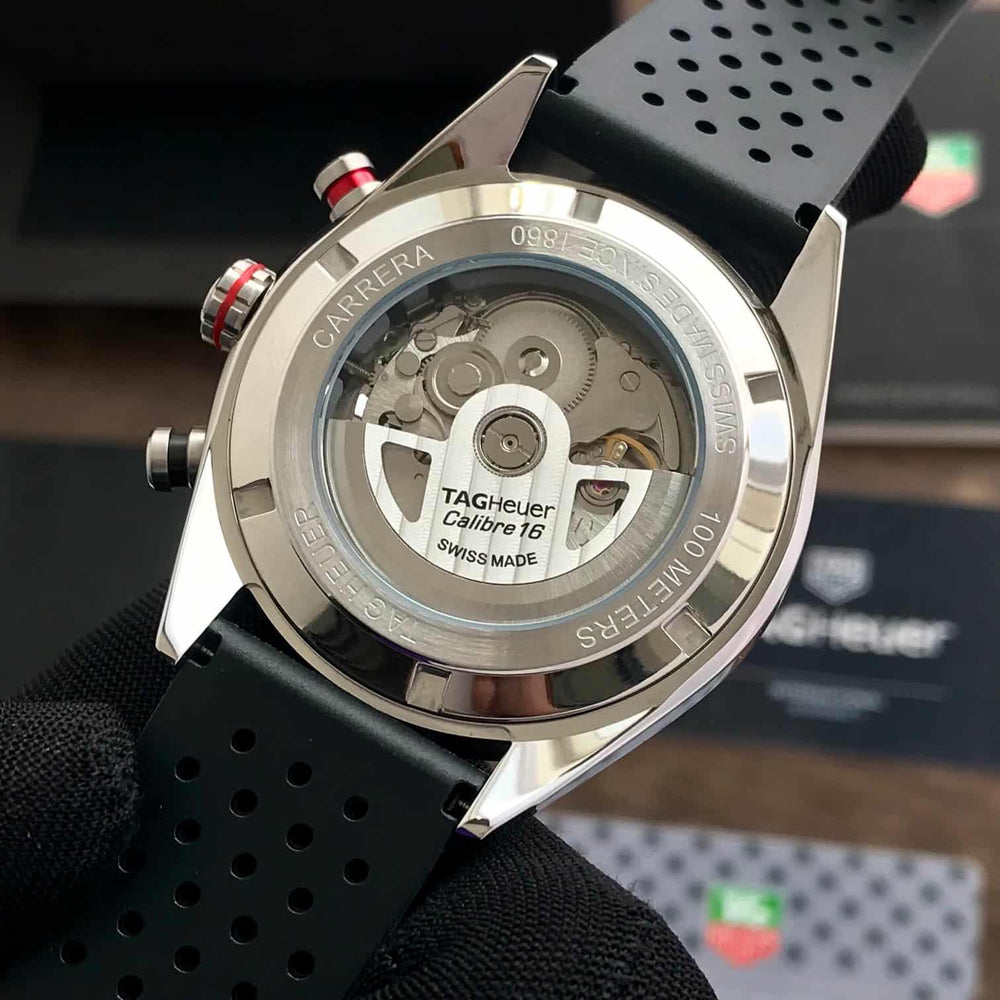 Tag Heuer Carrera Steel & Ceramic Automatic Black Fiber Men’s Watch
