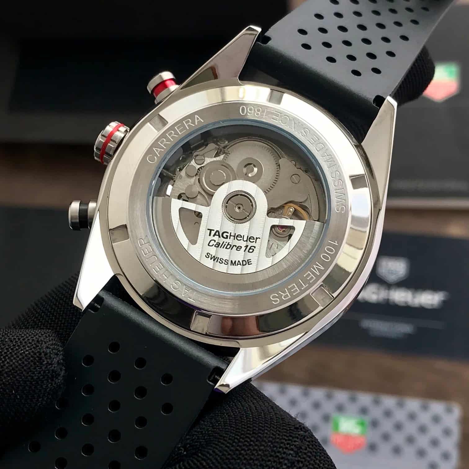 Tag Heuer Carrera Steel & Ceramic Automatic Black Fiber Men’s Watch