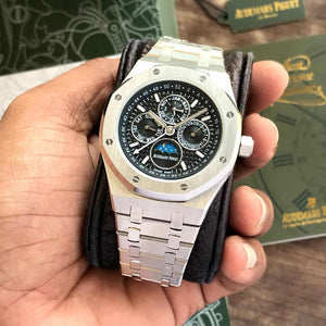 Audemars Piguet Royal Oak Double Balance Wheel Open worked Dial Full Black Automatic Mens Watch