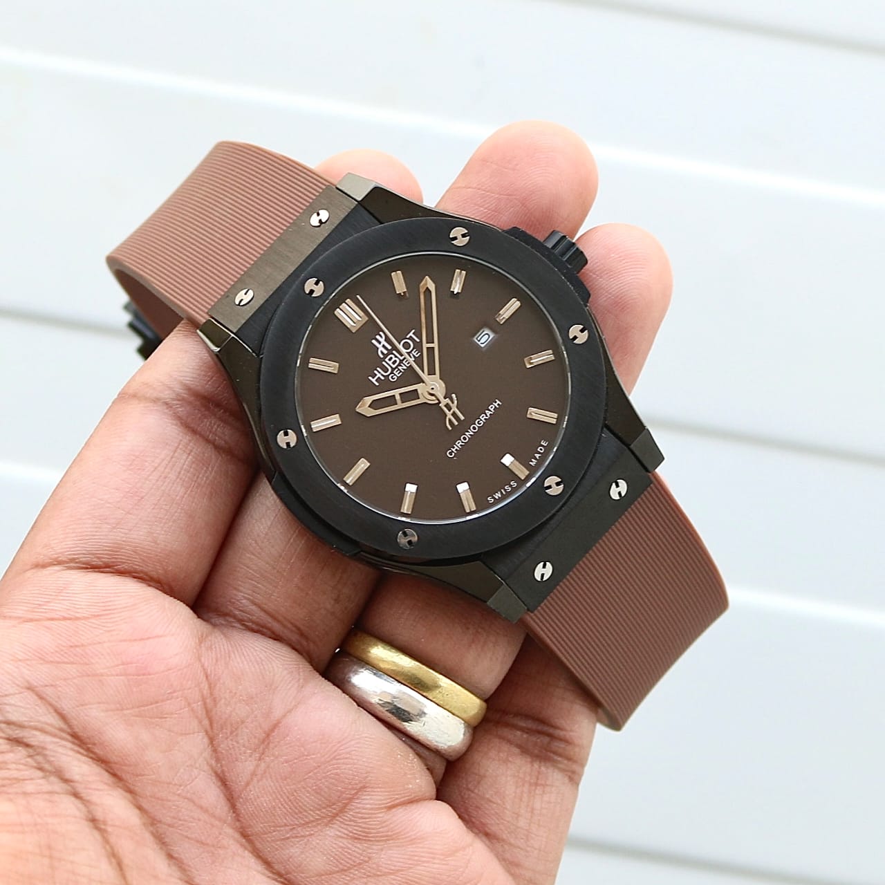 First master copy Hublot brown Watch