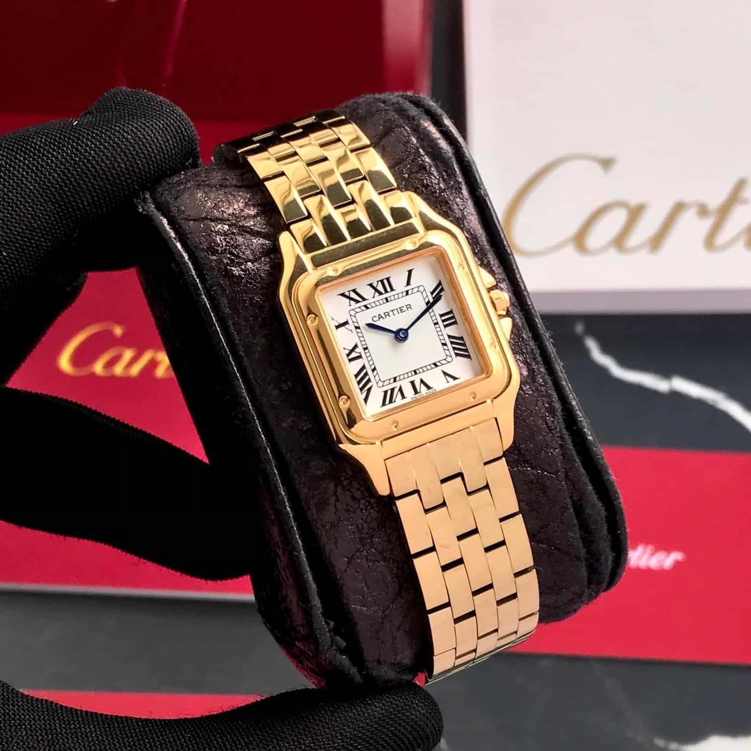 Cartier Panthere De Cartier Gold White Dial Japanese Quartz Women’s Watch