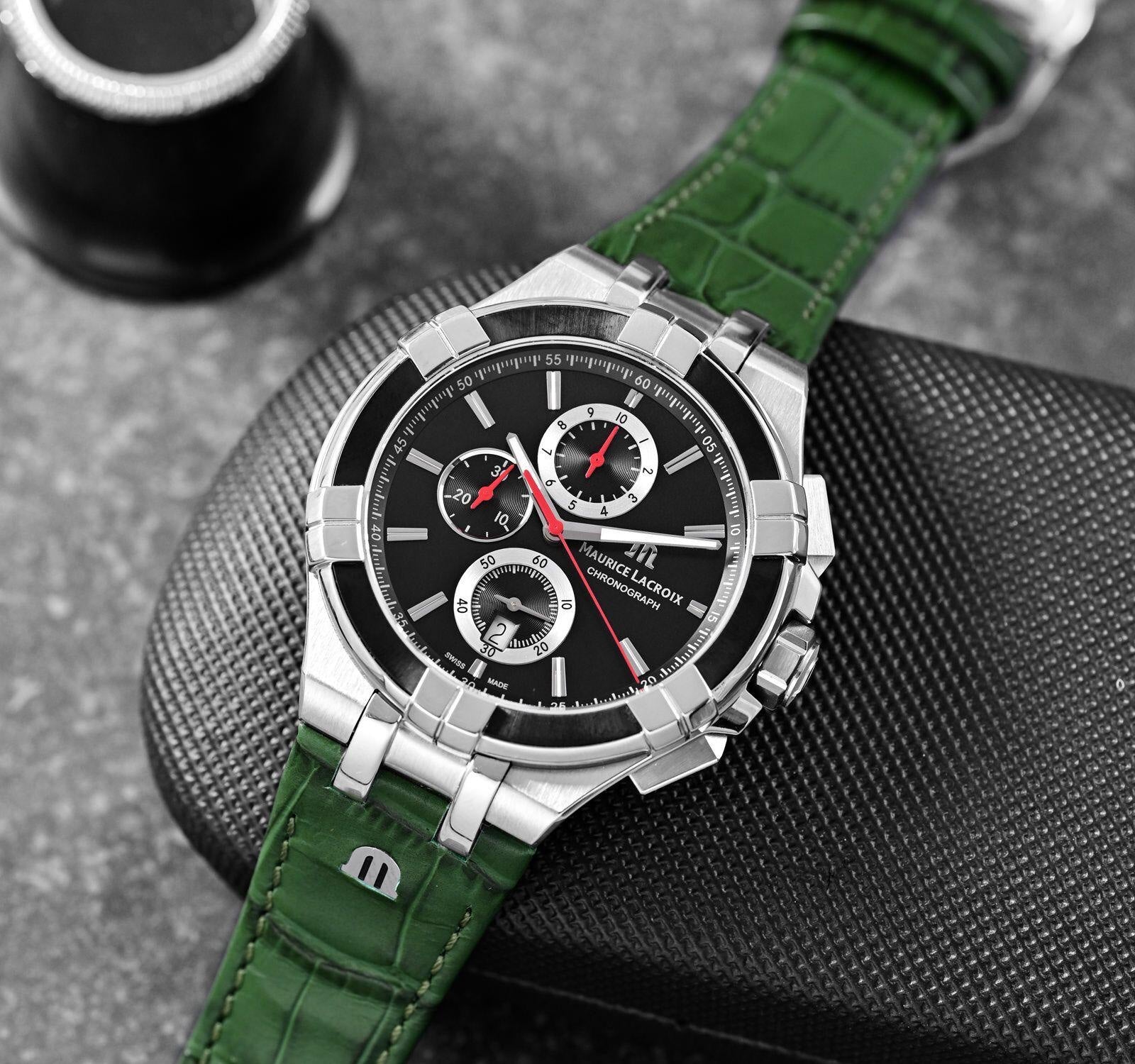 Maurice Lacroix Aikon Authentic AI1018 44mm Quartz Mens Watch