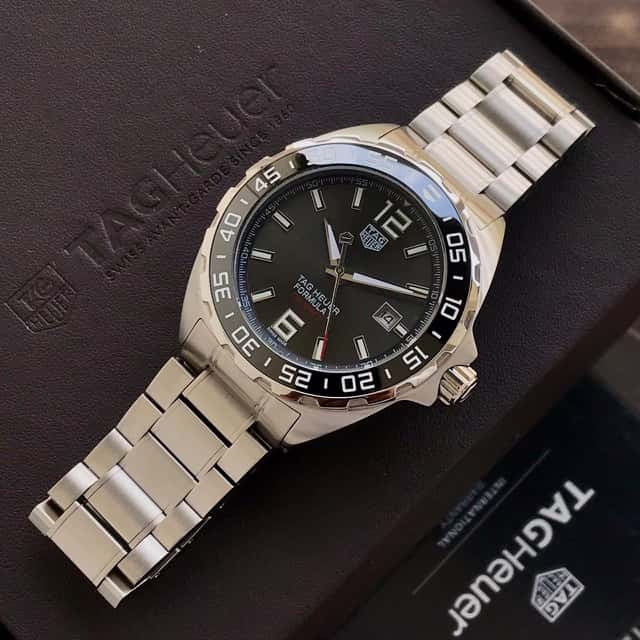 TAG Heuer Carerra Formula 1 Special Edition Re-Imagines Formula 1 Racing Grey Dial Automatic Mens Watch