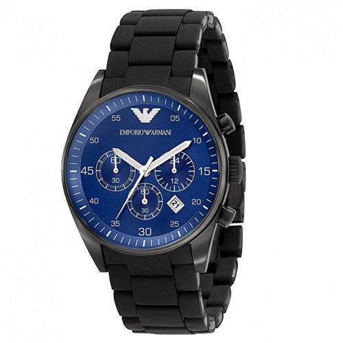 Luxury Watch Ar 6032 Full Black Blue Dial — zoomed view
