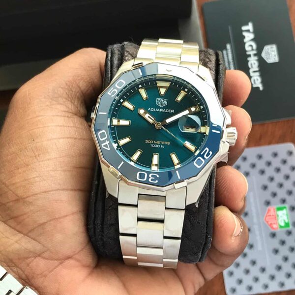 Tag Heuer Aquaracer Stainless Steel Blue Dial 300M Automatic Mens Watch