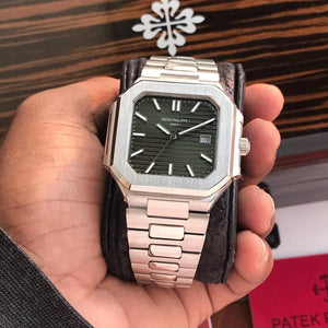 Patek Philippe Cubitus Stainless Steel Blue Dial Automatic Mens Watch