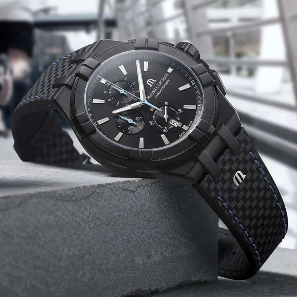 Maurice Lacroix Aikon Quartz Chronograph Black PVD Limited Edition Watch