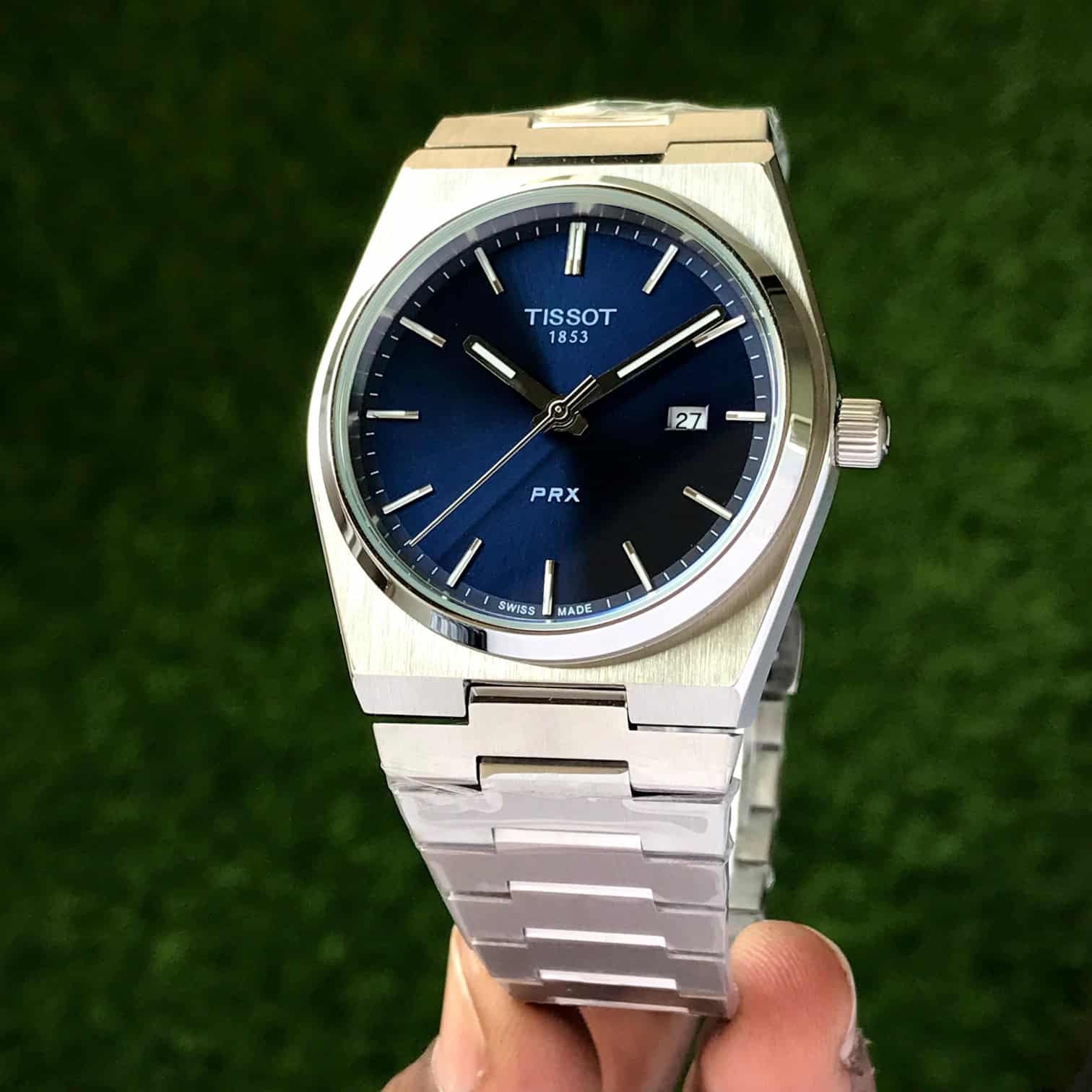 Tissot PRX T-Classic Stainless Steel Blue Dial Japanese Quartz Mens Watch