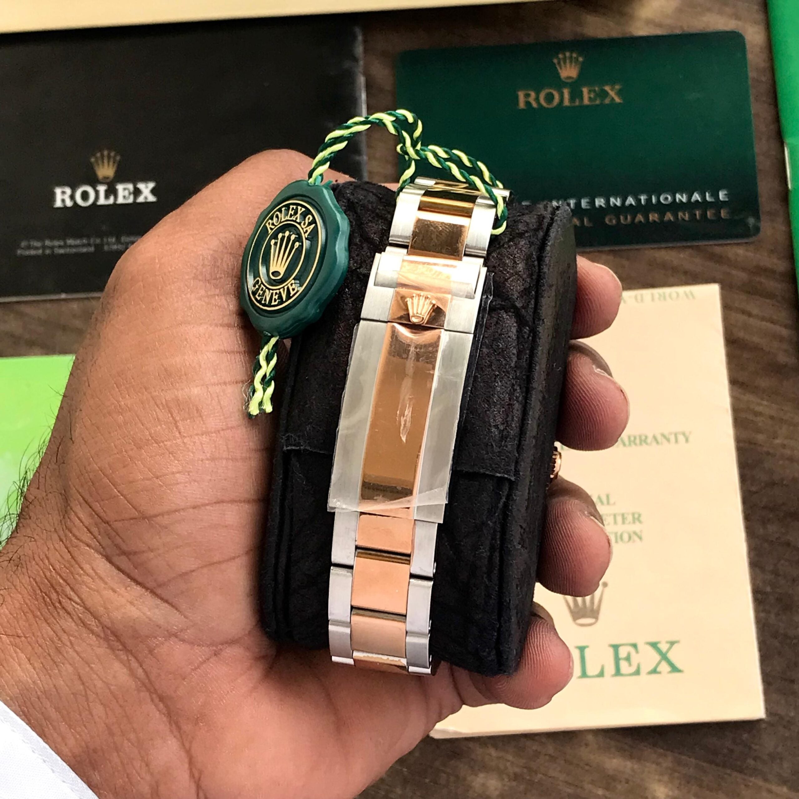 Rolex GMT Master || Two Tone Black Dial Japanese Automatic Mens Watch