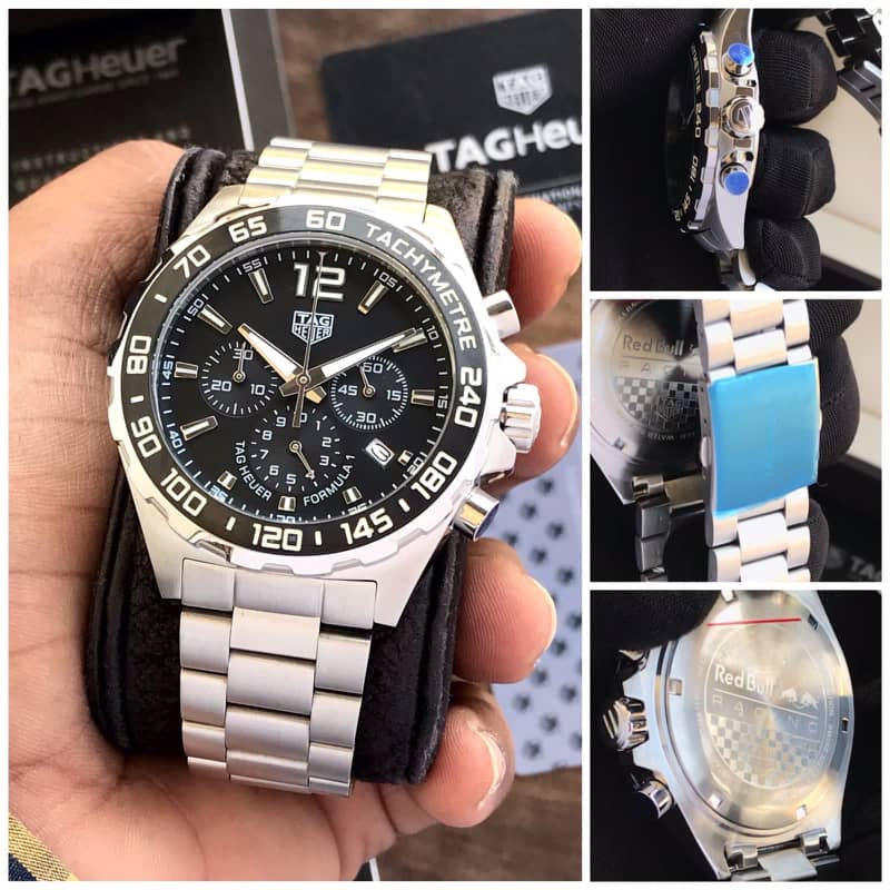 Tag Heuer Formula 1 Stainless Steel Black Dial Chronograph Limited Edition Master Quality Men’s Watch
