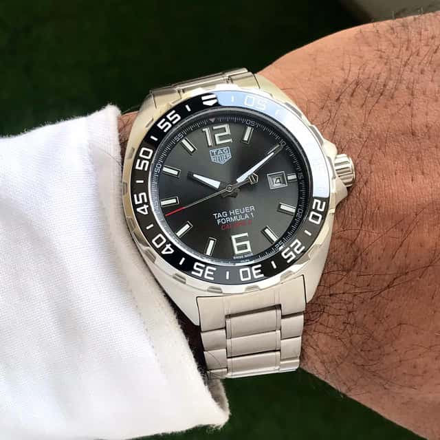TAG Heuer Carerra Formula 1 Special Edition Re-Imagines Formula 1 Racing Grey Dial Automatic Mens Watch