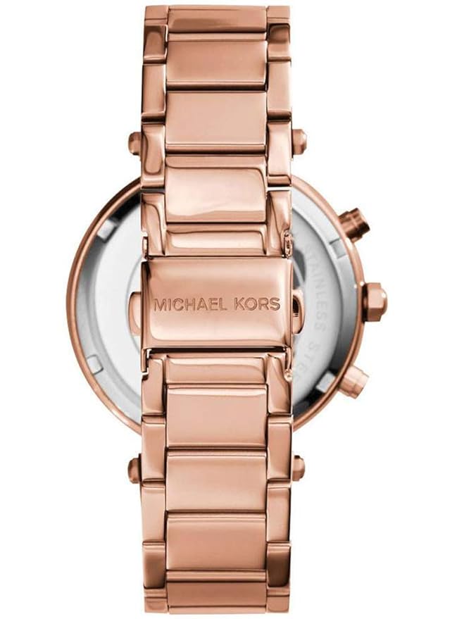 Michael Kors Stainless Steel Michael-Kors Parker Chronograph Rose Gold-Tone Women's Watch